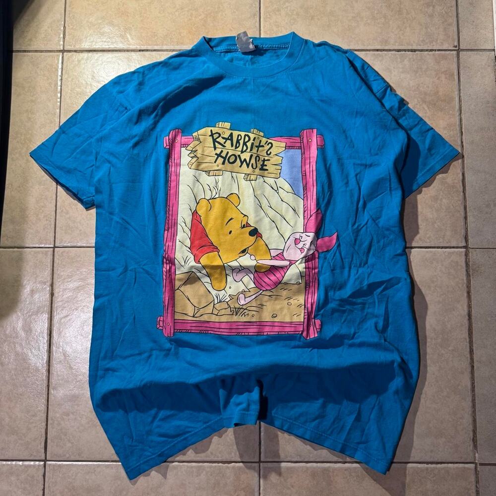 Vintage 90s disney winnie the pooh long blouse One Size Fits All tee